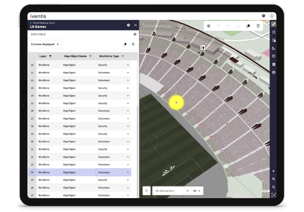 Workforce dot planning